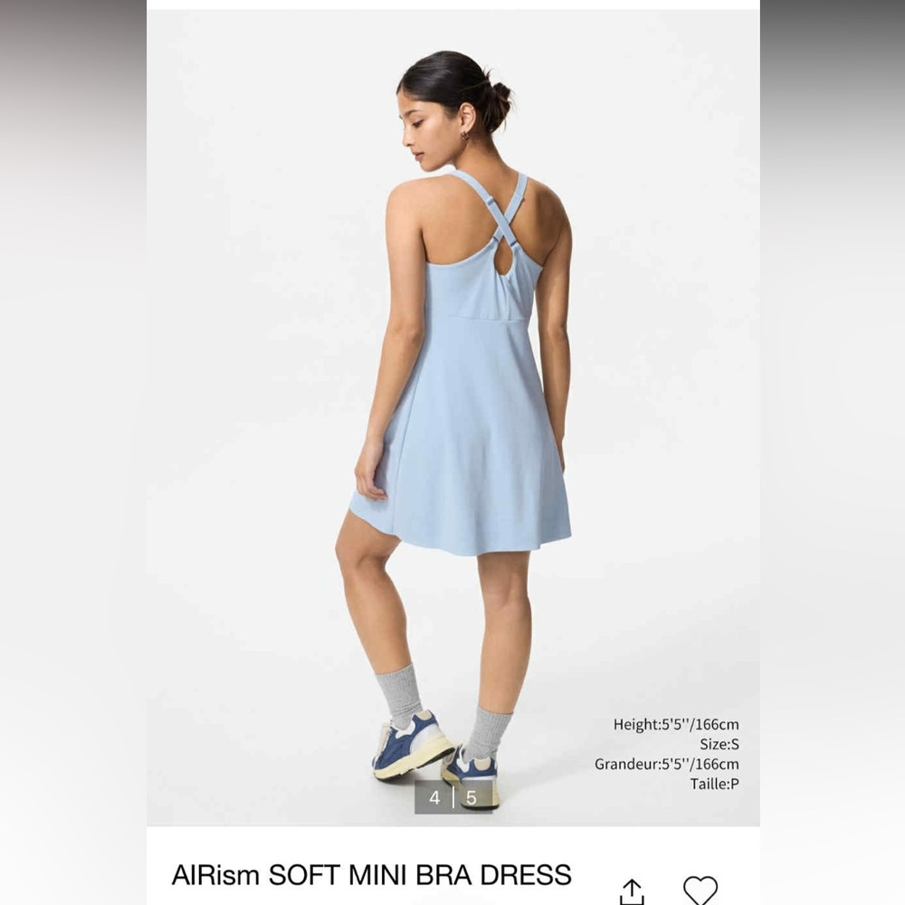 Uniqlo Sky Blue Backless Dress